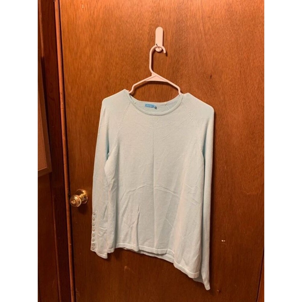 J McLaughlin light blue sweater size medium